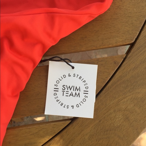BRAND NEW Solid & Striped Red Eniko Swimsuit - Picture 7 of 10